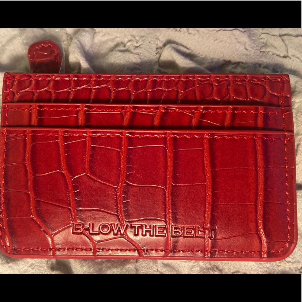 B-Low the Belt croc card case